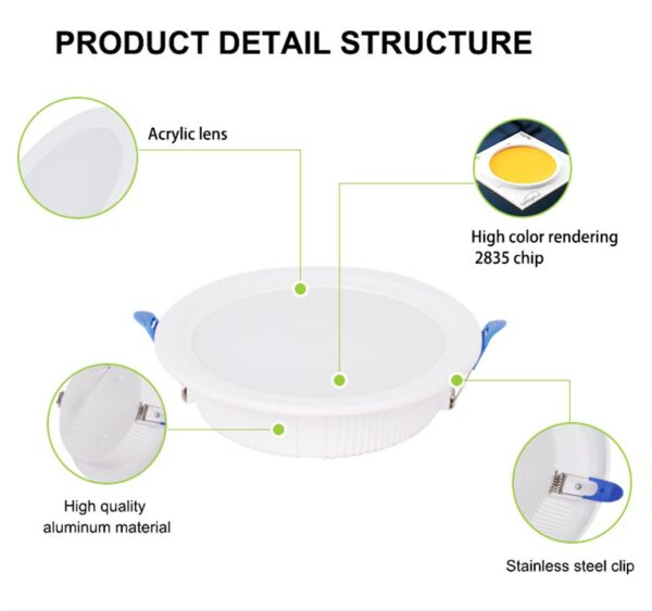 Dimmable LED Down Light – Customize Your Ambiance - Image 3