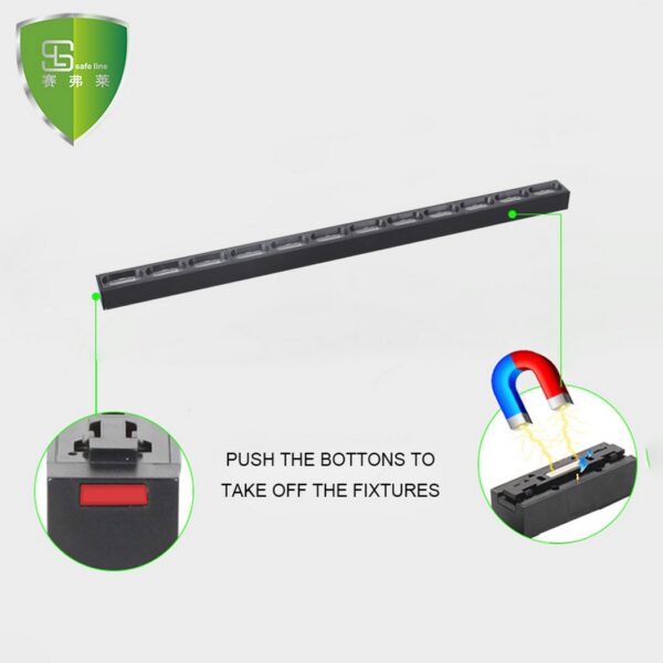 Sleek Magnetic Track Light - Versatile Indoor Illumination - Image 6