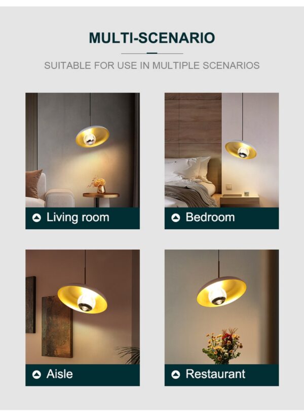 ⁦اباجورة بإضاءة LED الحديثة - تصميم أنيق للمساحات المعاصرة⁩ - الصورة ⁦5⁩