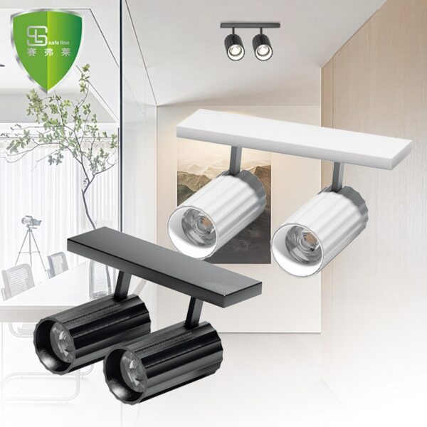 High Lumen Dual Heads Track Light – Superior Brightness for Tasks
